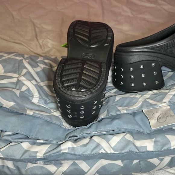 Crocs Unisex Adult Siren Studded Clog – Black – Size M13/W15 – NWT - Picture 7 of 12